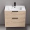 Wall Mounted Vanity, Modern, 28
